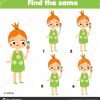 Finden Sie Die Gleichen Bilder Kinder Lernspiel Finden Sie für Bilder Unterschiede Finden Kinder