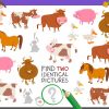 Finden Sie Zwei Identische Bilder Lernspiel Für Kinder ganzes Bilder Unterschiede Finden Kinder