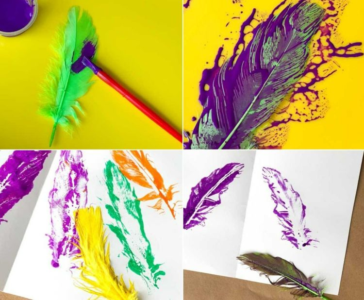 Frühlingsbilder Malen Mit Kindern - 20 Ideen &amp; Techniken bei Schöne Kinder Bilder Malen