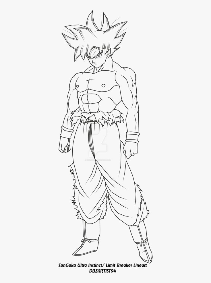 Goku Ultra Instinct Coloring Pages, Hd Png Download Is bestimmt für Coloriage Dragon Dessin Goku Ultra Instinct