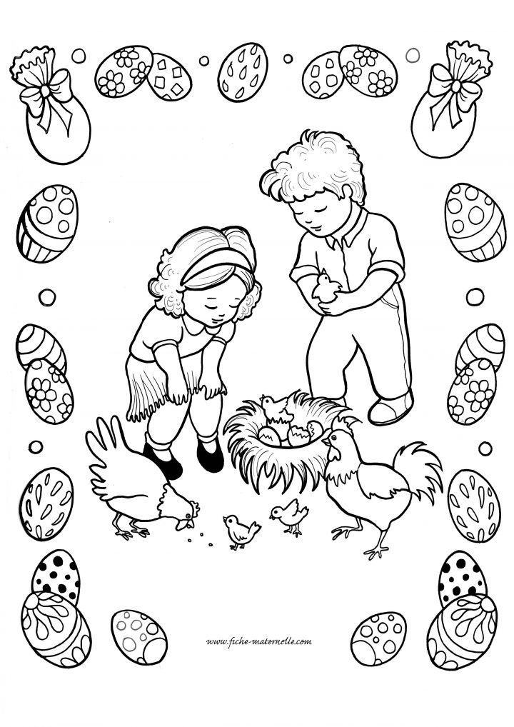 Graphisme Activité Paques Maternelle : Coloriage De La innen Coloriage De Graphisme