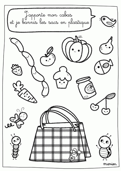 Great Free Coloring With Eco Message (In French über Coloriage Environnement