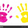 Handabdruck Von Kindern Isoliert Auf Weißem Hintergrund für Kinder Bilder Ohne Gesicht