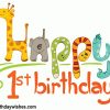 Happy 1.St Birthday | First Birthday Quotes, First bei Happy Birthday Bilder Kinder 1 Jahr