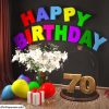 Happy Birthday 70 Jahre Glückwunschkarte Mit Margeriten über Happy Birthday Bilder Kinder 9 Jahre