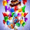 Happy Birthday Candles Balloons And Gifts Vector | Free bestimmt für Happy Birthday Bilder Kinder