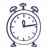 Heure De L'Alarme D'Horloge Dessin Isolé Conception Icône innen Coloriage Dessin Horloge