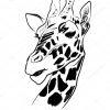 Illustration Graphique Vectorielle De Tête De Girafe Noir verwandt mit Coloriage Dessin Girafe