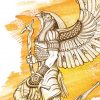 Illustration Horus | Tatouage Égyptien, Dessin Égyptien mit Coloriage Dessin Egyptien