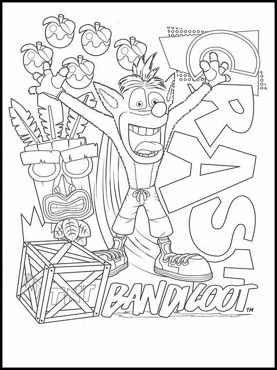 Imagenes Para Dibujar Crash Bandicoot 10 für E À Colorier