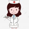 Infirmière Médecins Personnage De Dessin Animé Fête Du ganzes Coloriage Dessin Infirmière