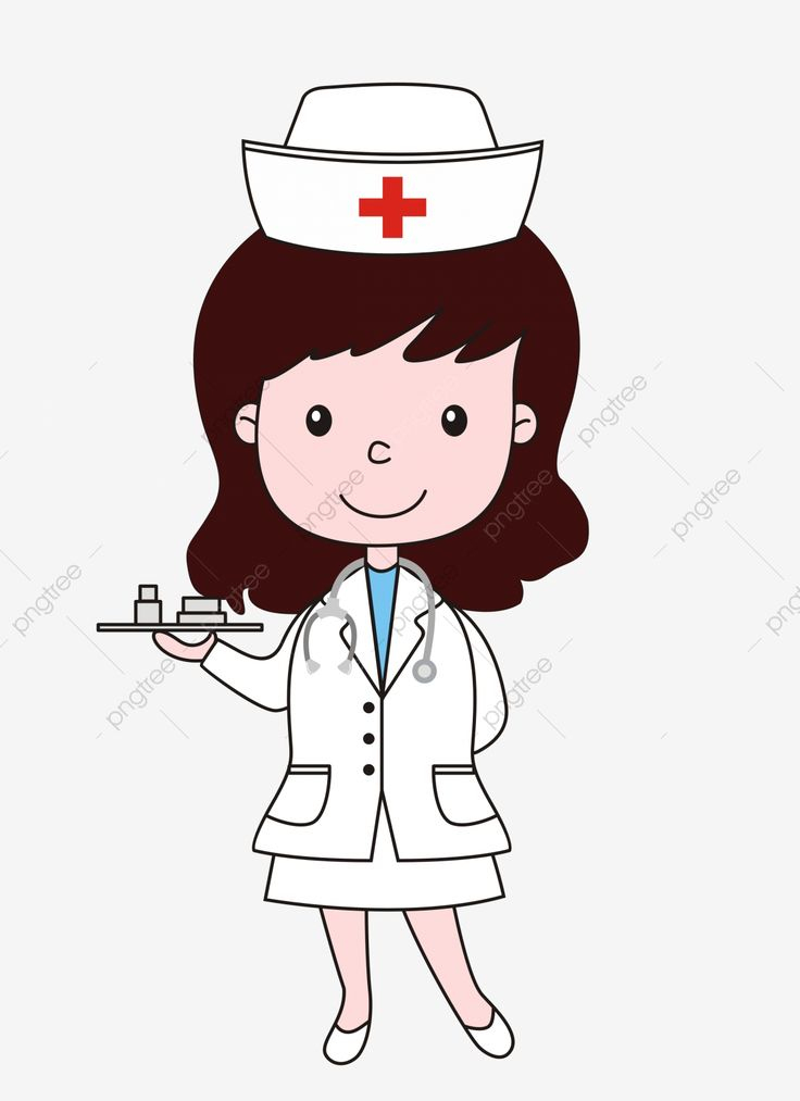 Infirmière Médecins Personnage De Dessin Animé Fête Du ganzes Coloriage Dessin Infirmière