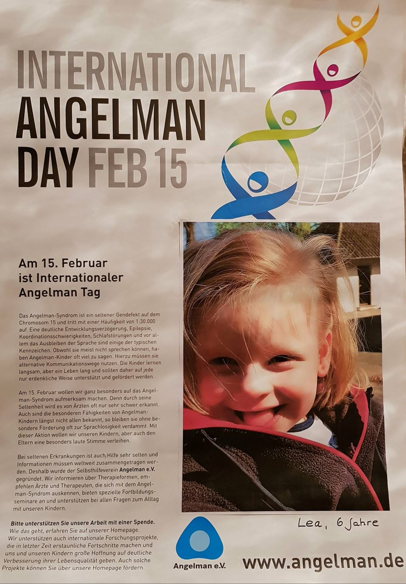 Internationaler Angelman Tag Auf Dem Ossenberger Dorfplatz mit Kinder Angelman Syndrom Bilder