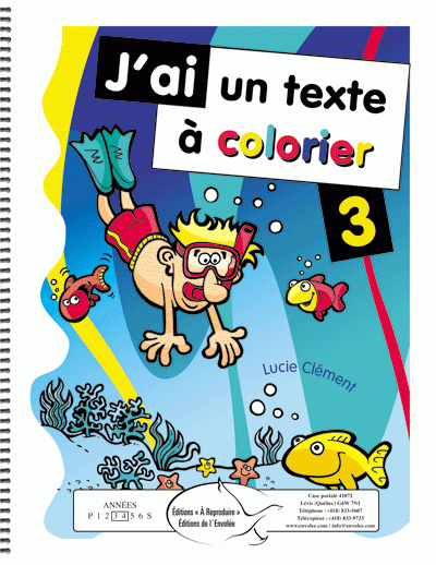 J'Ai Un Texte À Colorier 3 - Éditions De L'Envolée innen J À Colorier