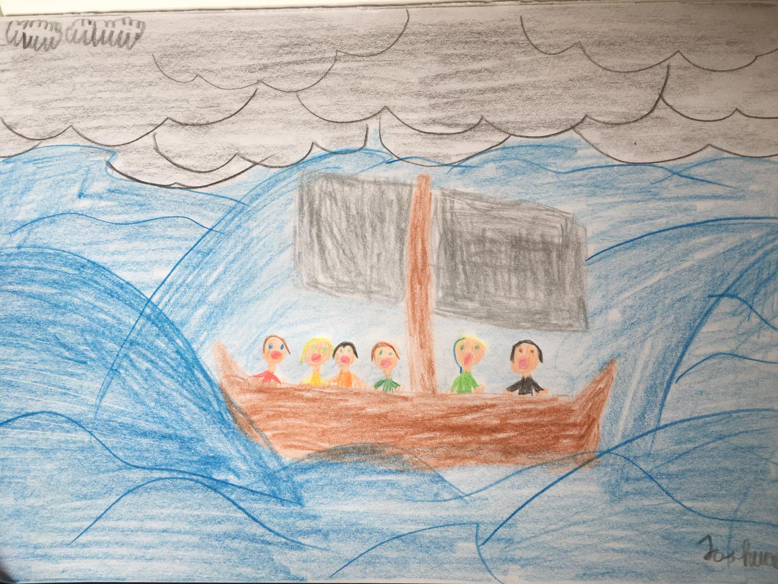 Jesus Stillt Den Sturm Am See - Kinder Malen Bilder Von verwandt mit Bilder Von Gott Kinder