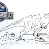 Jurassic World Fallen Kingdom Drawing And Coloring bei Coloriage Jurassic World Dessin Animé