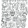 Keith Haring 7 - Pop Art - Coloriages Difficiles Pour Adultes über Coloriage Dessin Art