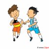 Kinder Fussball Clipart, Illustration, Bild ganzes Kinder Bilder Cartoon