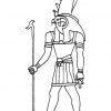 Le Dieu Égyptien Horus, À Colorier. | Coloriage, Dessin bestimmt für Coloriage Dessin Egyptien