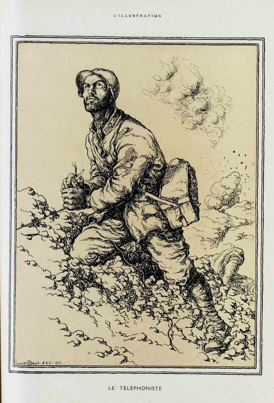 Le Soldat Français De 1918, Dessins De Jean Droit - Grande bestimmt für Coloriage Dessin Guerre