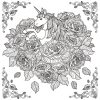 Licorne Mandala - Licornes - Coloriages Difficiles Pour in Coloriage Unicorn Dessin