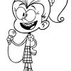 Luan Loud With Microphone Coloring Pages Printable ganzes Coloriage Des Louds