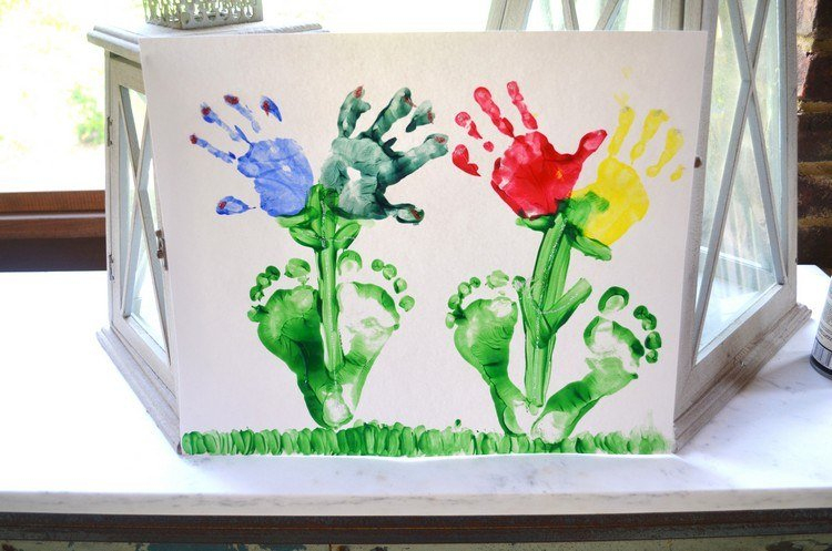 Malen Mit Kindern - 28 Schöne Mal Ideen Und Kreative mit Kinder Fingerabdruck Bilder Vorlagen