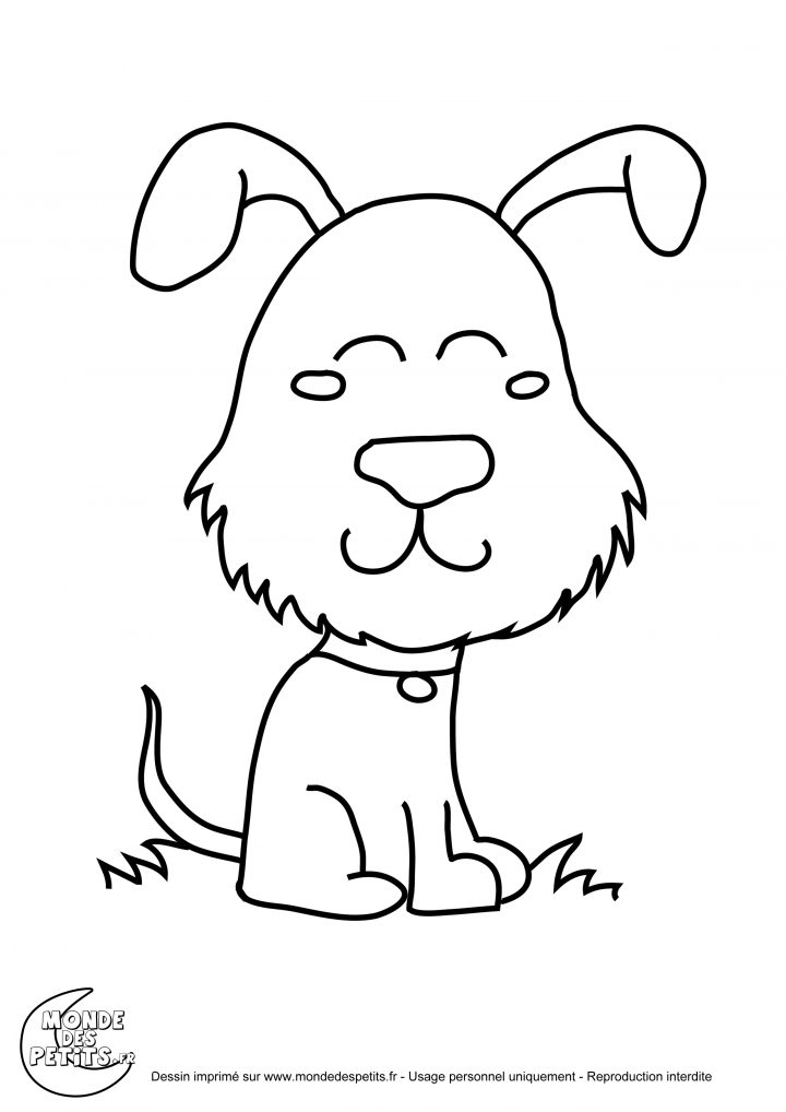 Monde Des Petits - Coloriages À Imprimer mit Coloriage Dessin Chien