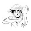 Mugiwara No Luffy Est Un Coloriage De One Piece bestimmt für Coloriage Dessin Luffy