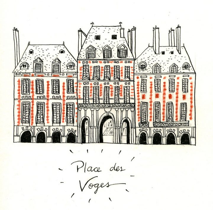 Paris Monuments Illustrés - Dessins Au Feutre Fin Et verwandt mit Coloriage Dessin De Paris