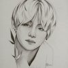 Pin By 루시~ On 김태형~ In 2020 | Bts Drawings, Kpop Drawings verwandt mit V Dessin