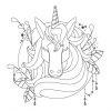 Pin On Animaux Fantastique, Dragon - Licorne - Phoenix für Coloriage Unicorn Dessin
