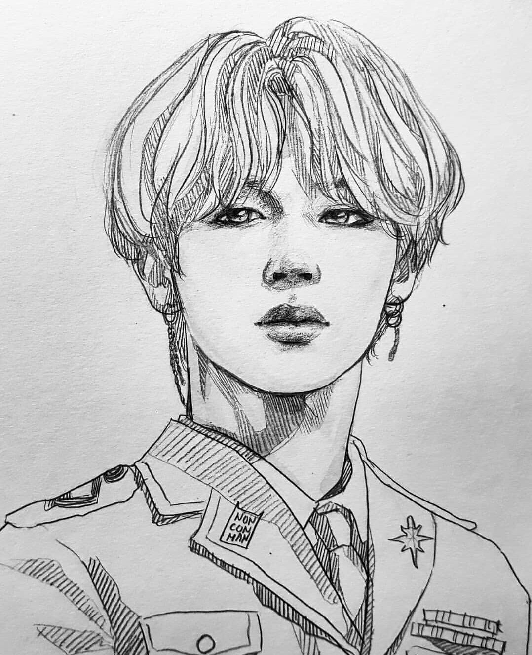 Pin On Bts in Coloriage Dessin Bts