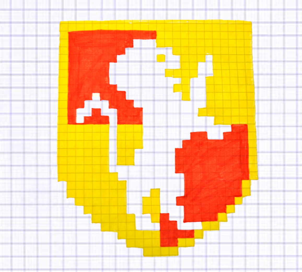 Pixel Art Gryffondor Super Beau ! | Dessin Pixel, Pixel bestimmt für Coloriage Dessin Pixel