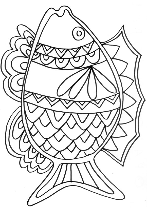 {Printable} ☼ Coloriages Poissons D'Avril ☼ - Créamalice in Dessin Coloriage Poisson D'Avril
