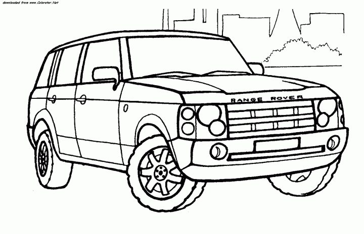 Range Rover Coloriage Couleur | 30000 ++ Collections De mit 4X4 Dessin A Colorier