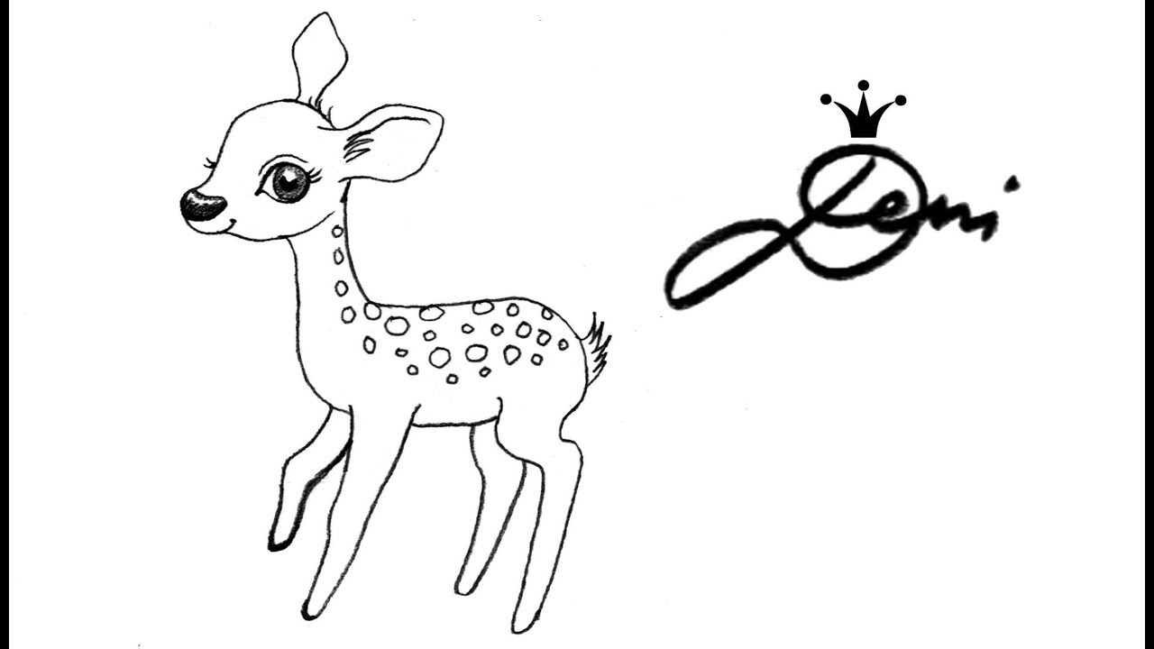 Reh 🦌 Rehkitz Zeichnen Lernen Für Kinder 🦌 How To Draw A verwandt mit Kinder Bilder Zum Nachmalen