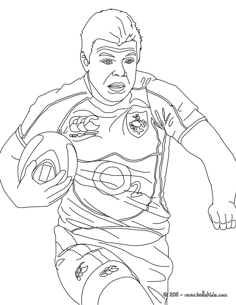 Rugby Coloring Pages - Coloring Home über Coloriage Dessin Rugby