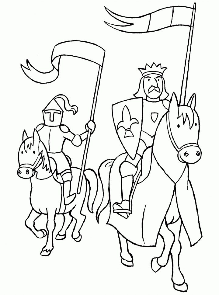 Sélection De Dessins De Coloriage Chevalier À Imprimer Sur ganzes Coloriage Moyen Age À Imprimer