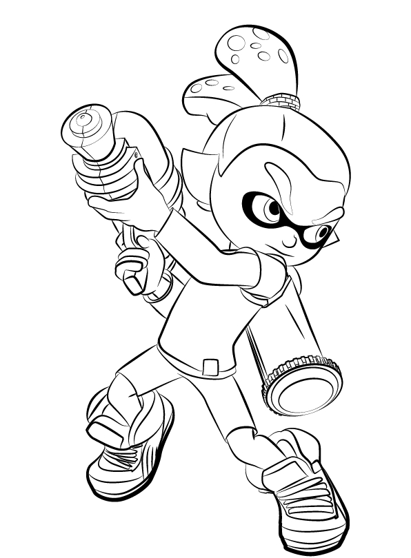 Splatoon Coloring Pages - Best Coloring Pages For Kids in Dessin Coloriage Splatoon 2