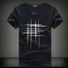 Swenearo 2018 Simple Creative Design Line Cross Print in Coloriage T Shirt Dessin