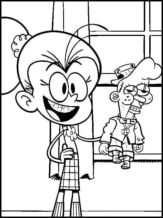 The Loud House Coloring Pages Luan - Thekidsworksheet ganzes Coloriage Des Louds