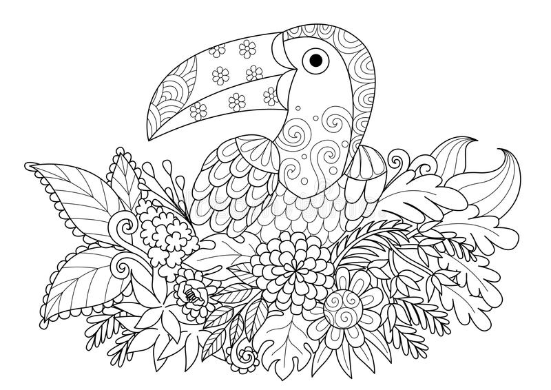 Toucan Coloriage - Coloriages Animaux Du Monde - Les mit Coloriage Dessin Toucan