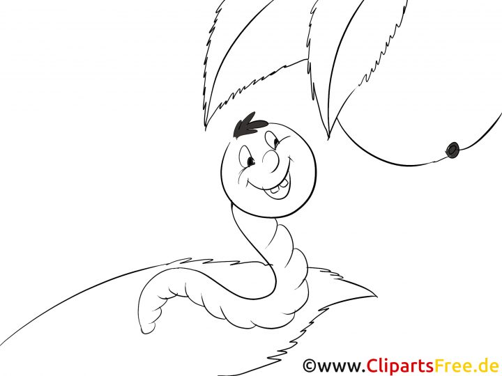 Ver Image - Coloriage Insects Illustration - Insectes innen Coloriage Ver