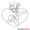 Verliebte Biene Valentinstag Bilder Zum Ausmalen über Verliebte Kinder Bilder