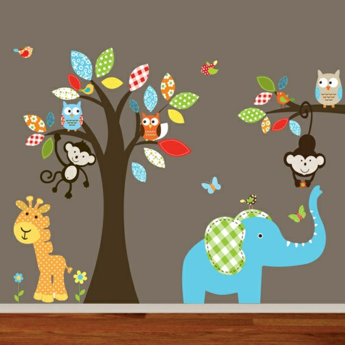 Wandtattoos Für Kinderzimmer - Eine Super Idee! - Archzine mit Kinder Bilder Wand