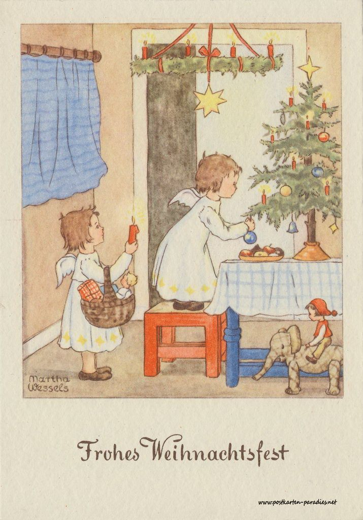 Weihnachtskarten Mit Kindern Und Geschenken - Alte ganzes Nostalgie Bilder Kinder
