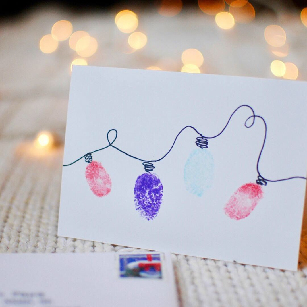 Weihnachtskarten Selber Malen: Diy-Anleitungen Und bestimmt für Kinder Fingerfarben Bilder Ideen