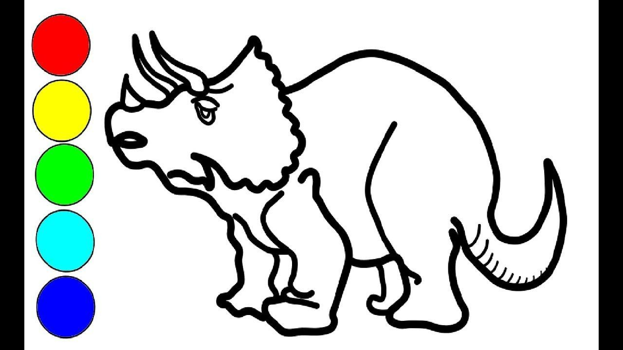Wie Man Zeichnet Triceratops Dinosaurier Für Kinder in Dinosaurier Bilder Kinder