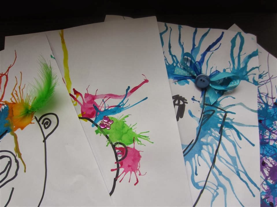 Wow - Wir Machen Kunst :-): Wir Haben &quot;Wasserfarben Gepustet&quot; verwandt mit Wasserfarben Bilder Kinder